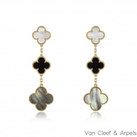 Van Cleef & Arpels Yellow Gold Magic Alhambra Earrings VCARD79000 Van Cleef & Arpels Yellow Gold Magic Alhambra Earrings VCARD79000